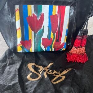 Sharif Floral Purse ARTISTIC EXPRESSIONS BY SHARIF Hand Painted Tulips